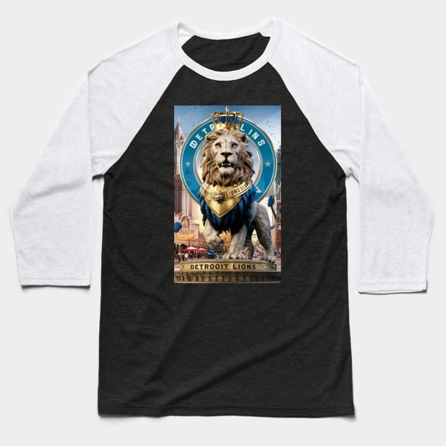 Detroit Lions Baseball T-Shirt by TshirtMA
